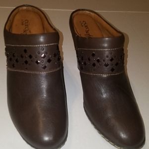 SOFFT Euro Soft leather slip on clog mules